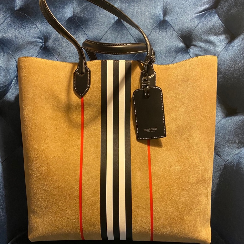 Burberry Suede Tote.